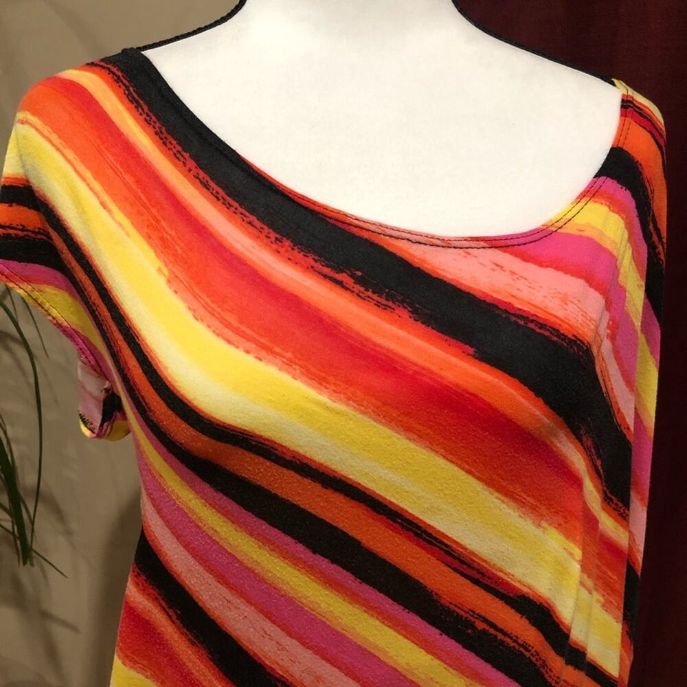 Say Anything Asymmetrical Top Blouse Tee Shirt Size Plus Size 3X - Picture 3 of 12